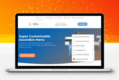 IKS Menu Pro – WordPress超级自定义菜单管理插件