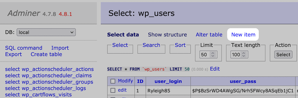 如何通过MySQL数据库添加WordPress新用户插图6