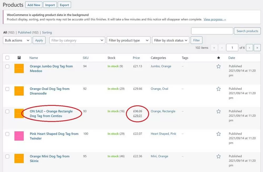 如何批量编辑WooCommerce产品插图12