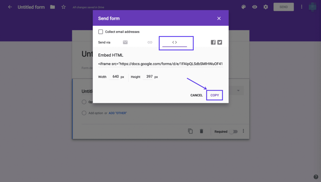 如何在WordPress网站上嵌入Google表单插图9