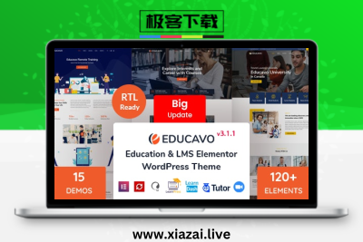 Educavo – 在线课程和教育 WordPress 主题