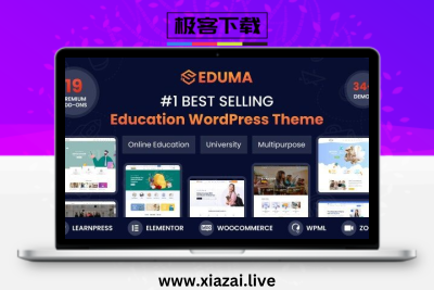 Eduma – 一款WordPress在线学习课程管理的教育电商平台主题