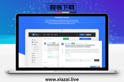 Discy – 在线问答社区和知识共享平台主题